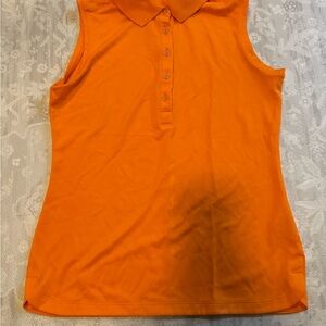 Nike Orange Sleeveless golf Top